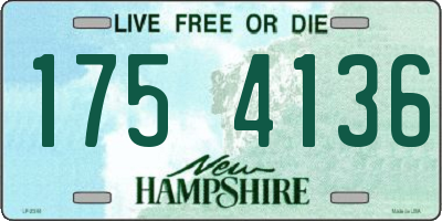 NH license plate 1754136