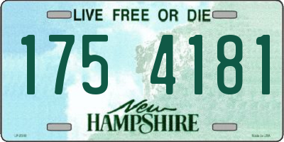NH license plate 1754181