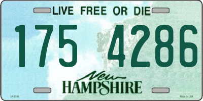 NH license plate 1754286