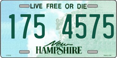 NH license plate 1754575