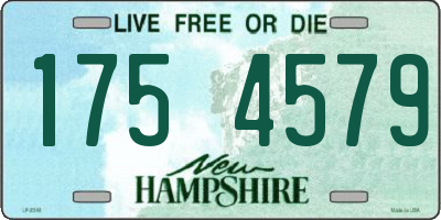 NH license plate 1754579