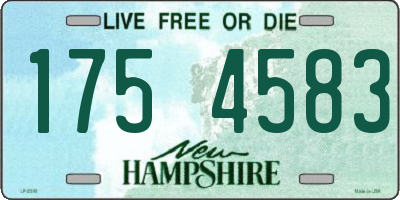NH license plate 1754583