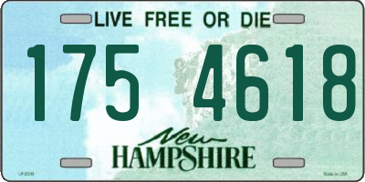 NH license plate 1754618