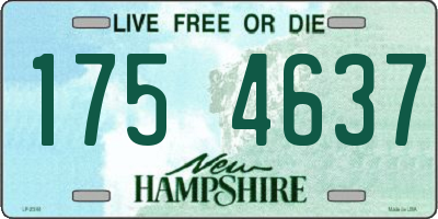 NH license plate 1754637