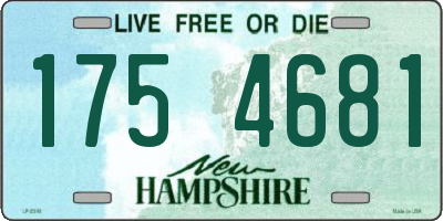 NH license plate 1754681