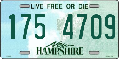 NH license plate 1754709