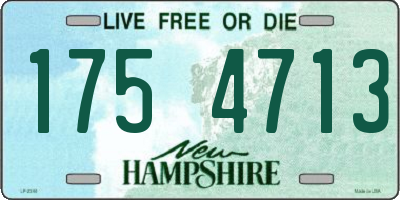 NH license plate 1754713