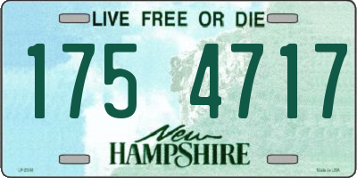 NH license plate 1754717