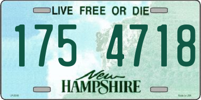 NH license plate 1754718