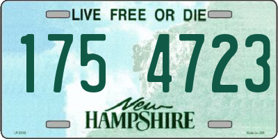NH license plate 1754723