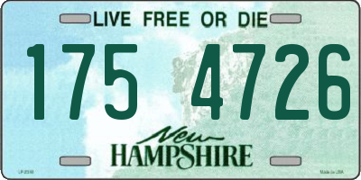 NH license plate 1754726