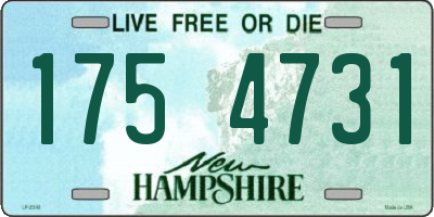 NH license plate 1754731