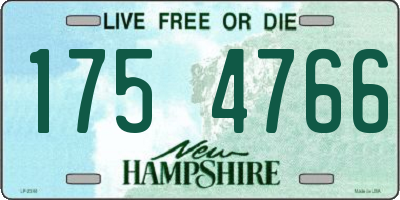 NH license plate 1754766