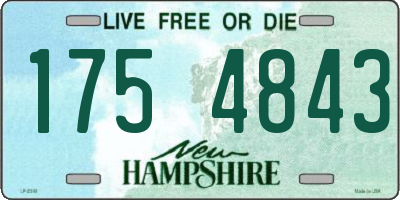 NH license plate 1754843