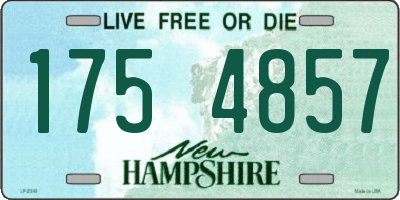 NH license plate 1754857