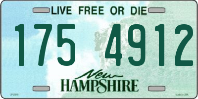 NH license plate 1754912