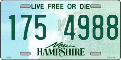 NH license plate 1754988