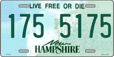 NH license plate 1755175