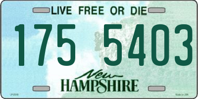 NH license plate 1755403