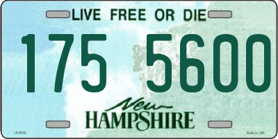 NH license plate 1755600