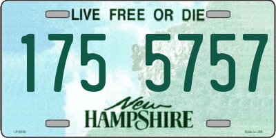 NH license plate 1755757