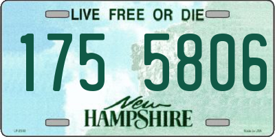 NH license plate 1755806