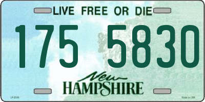 NH license plate 1755830