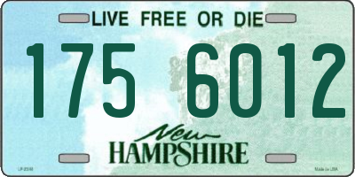NH license plate 1756012