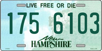 NH license plate 1756103