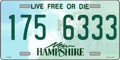 NH license plate 1756333