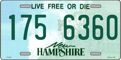 NH license plate 1756360