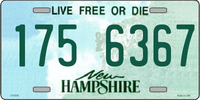 NH license plate 1756367