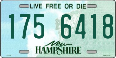NH license plate 1756418