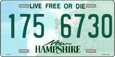 NH license plate 1756730