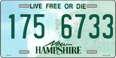 NH license plate 1756733