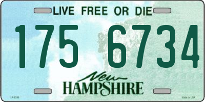 NH license plate 1756734