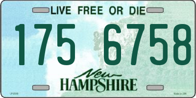 NH license plate 1756758