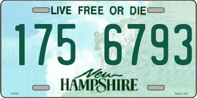 NH license plate 1756793