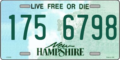NH license plate 1756798