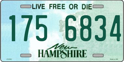 NH license plate 1756834
