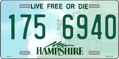 NH license plate 1756940