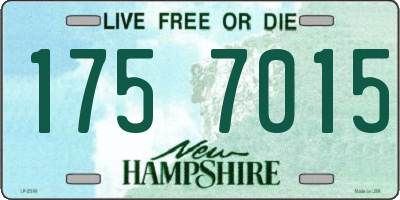 NH license plate 1757015