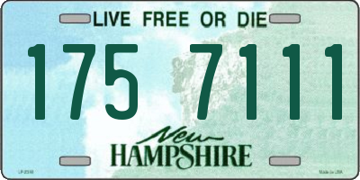 NH license plate 1757111
