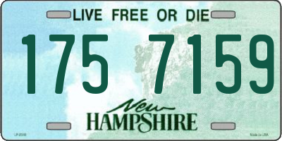 NH license plate 1757159