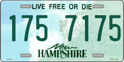 NH license plate 1757175