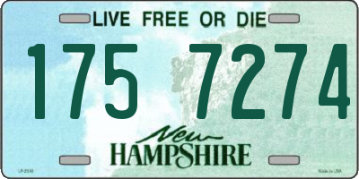 NH license plate 1757274