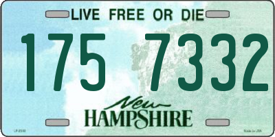 NH license plate 1757332