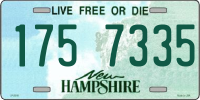 NH license plate 1757335