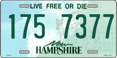 NH license plate 1757377