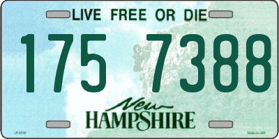 NH license plate 1757388